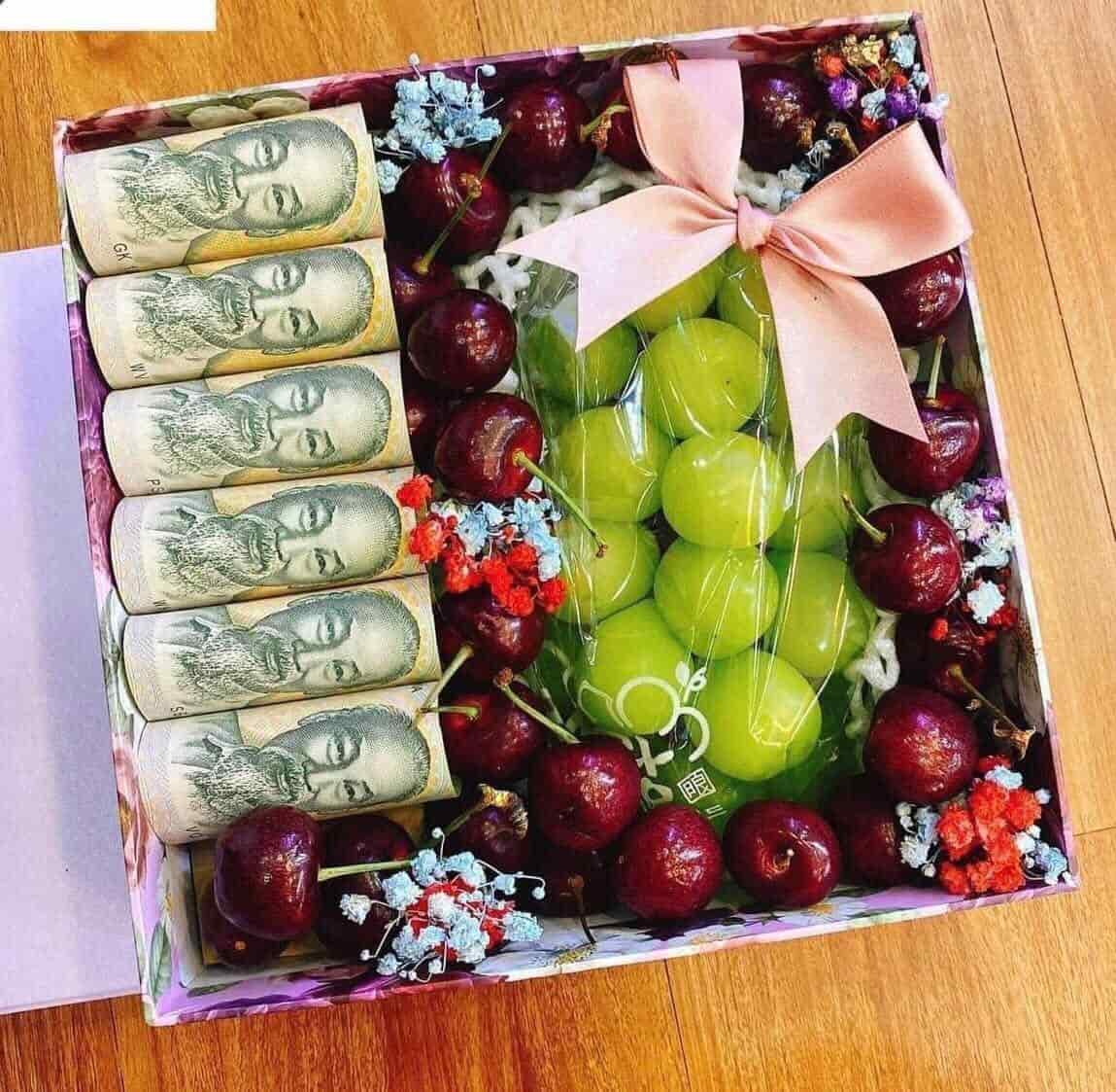 Hộp Quà Trái Cây Kèm Tiền Mặt 3