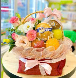 Giỏ Quà Mix Hoa Tươi 1.000.000k
