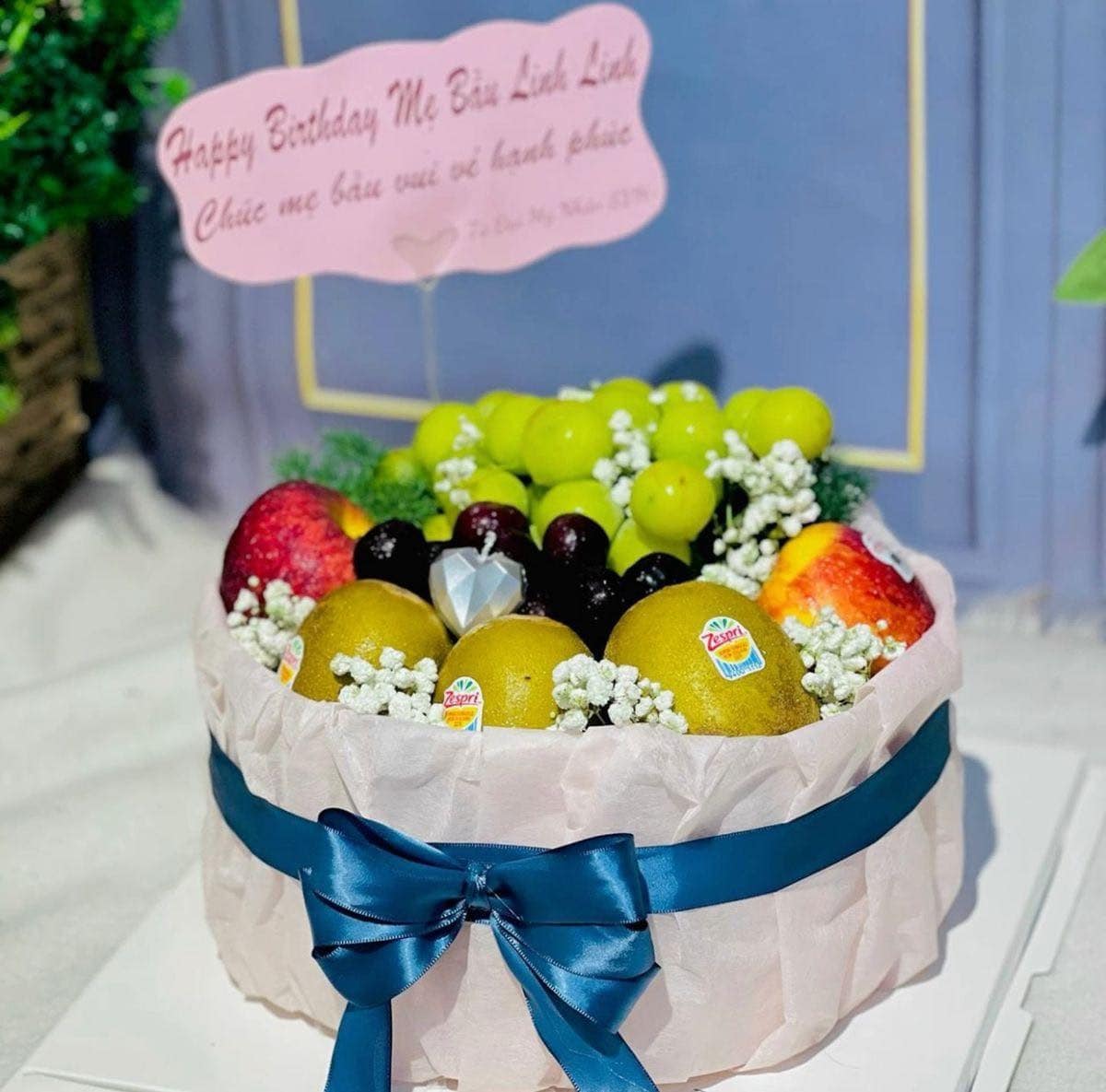 Giỏ trái cây tròn 550k