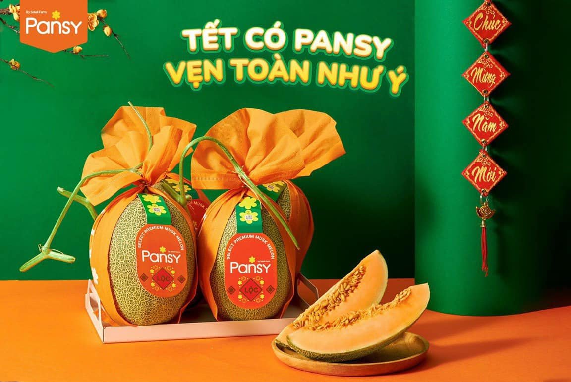 Dưa Lưới Ruột Cam Pansy Mẫu Tết